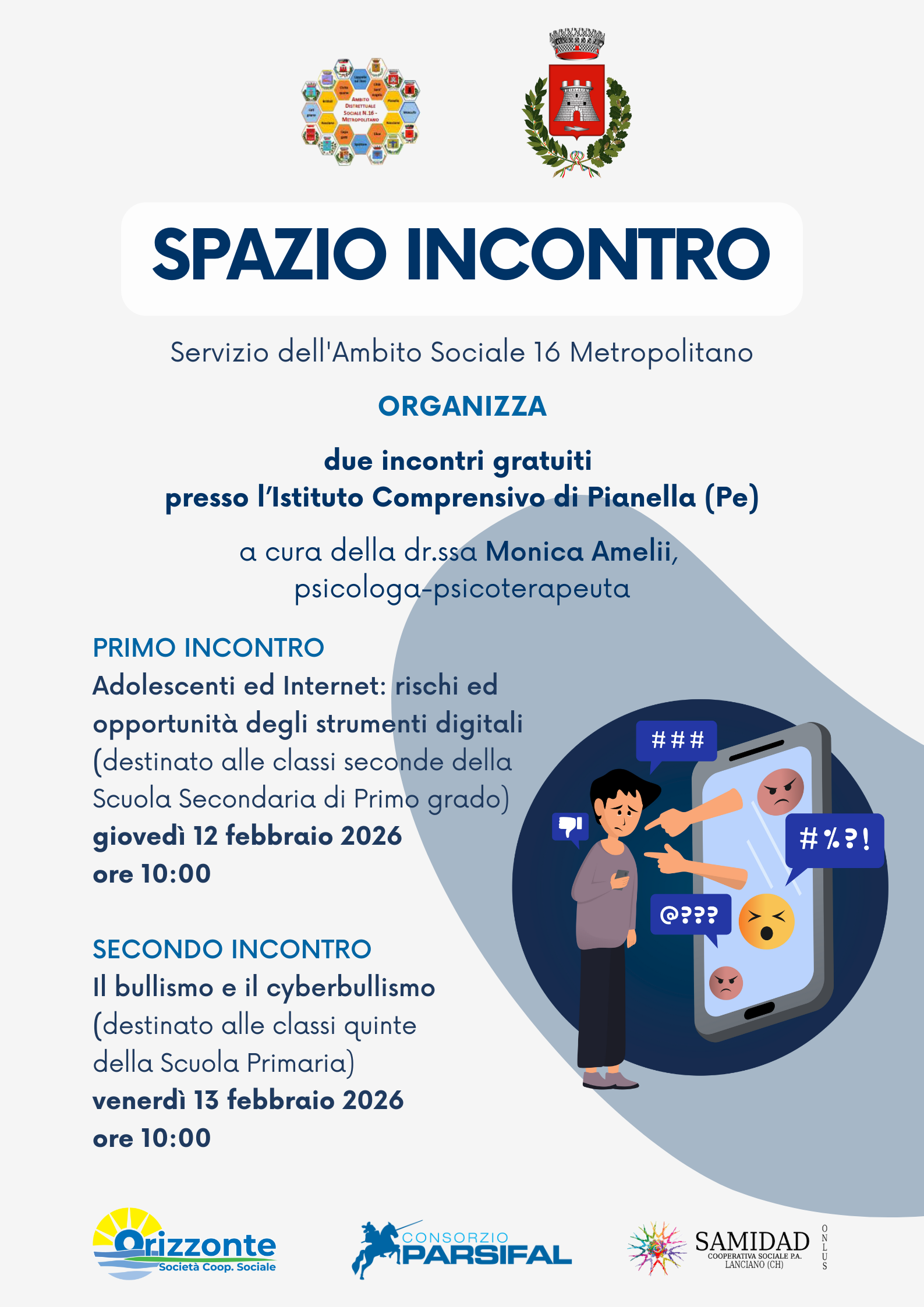 Spazio Incontro: due appuntamenti gratuiti per parlare di giovani e digitale